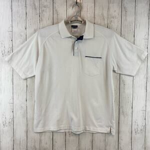 Patagonia White Organic Cotton Vitaliti Jersey Short Sleeve Polo Size Large